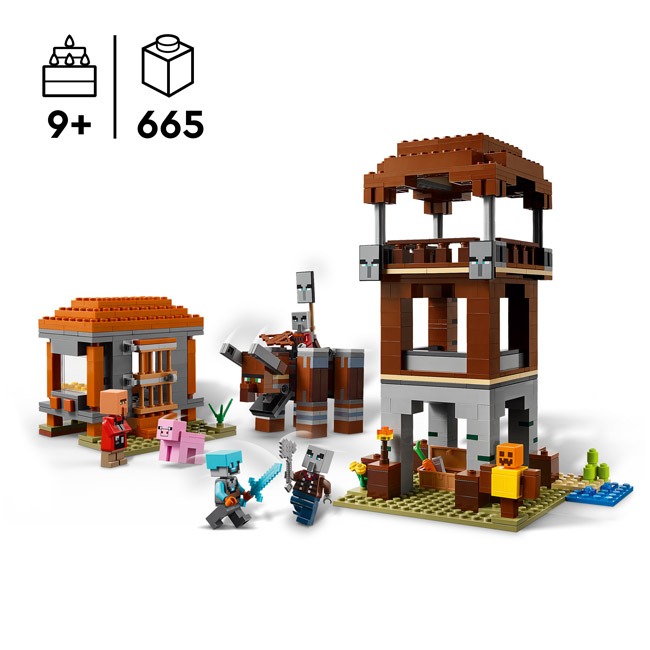 LEGO MINECRAFT THE PILLAGER OUTPOST AND RAVAGER