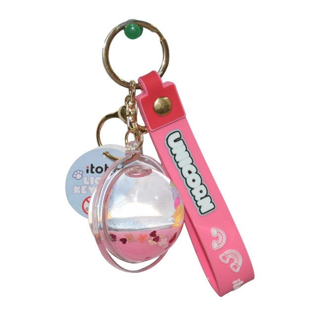 I-TOTAL ASSORTED SPHERED LIQUID KEYCHAIN