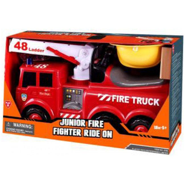 PLAY GO JUNIOR FIRE FIGHTER RIDE ON BATTERY OPERATED