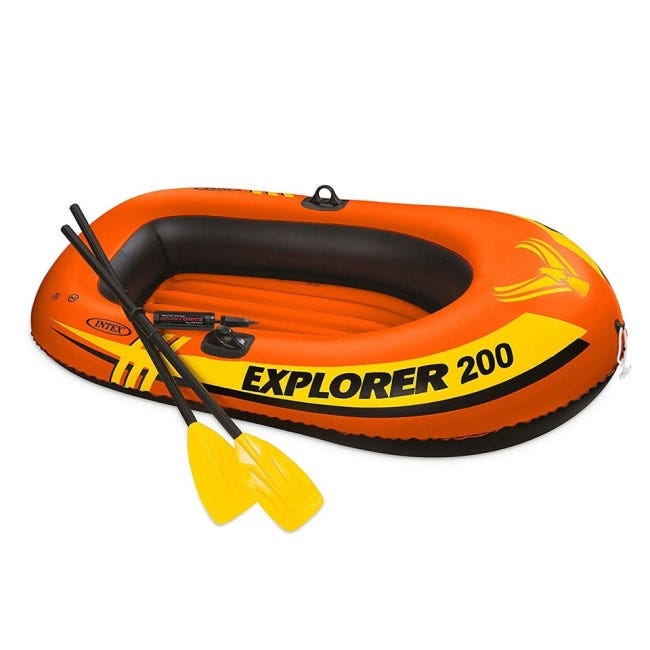 INTEX EXPLORERTM 200 BOAT SET 185CMX94CMX41CM