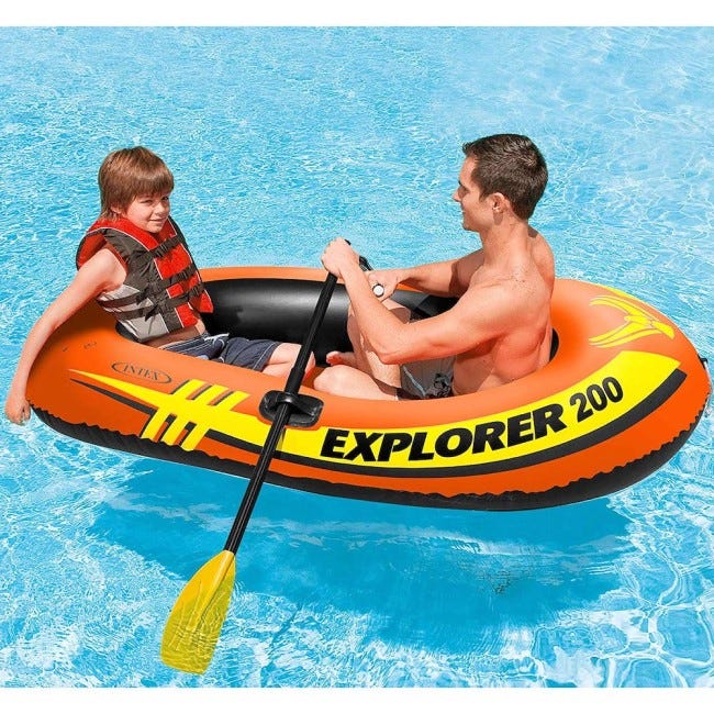 INTEX EXPLORERTM 200 BOAT SET 185CMX94CMX41CM
