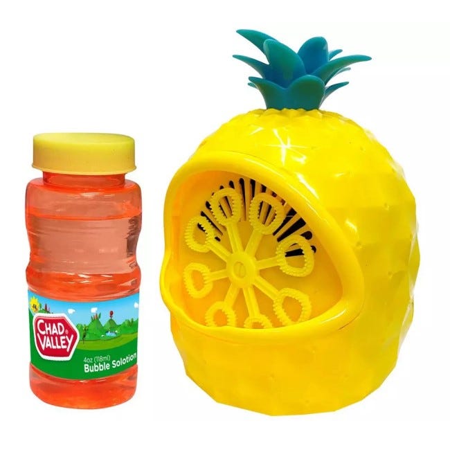 PLACO TOYS PINEAPPLE BUBBLE MACHINE