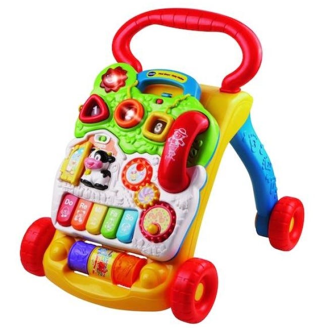 V-TECH FIRST STEPS BABY WALKER - BLUE