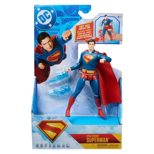 DC SUPERMAN 6-INCH MOVIE FEATURE BATTLE FIGURE ASSORTED