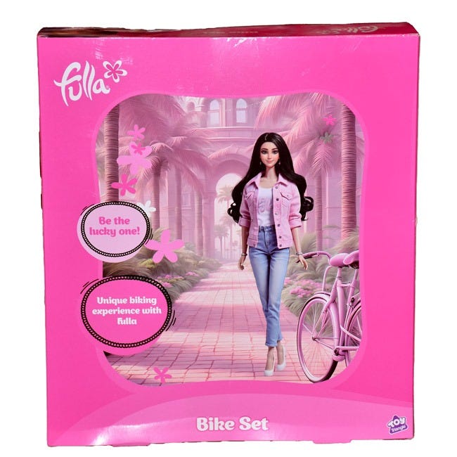FULLA DOLL WITH BIKE SET PLAYSET