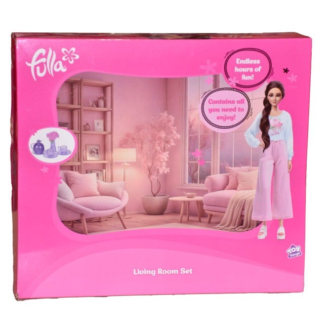 FULLA DOLL WITH LIVING ROOM PLAYSET