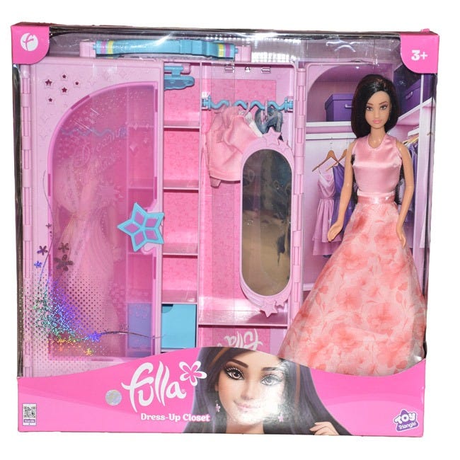 FULLA DOLL WITH DRESS UP CLOSET PLAYSET