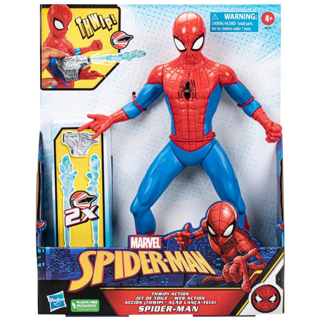HASBRO MARVEL SPIDERMAN THWIP ACTION FIGURE 13-INCH