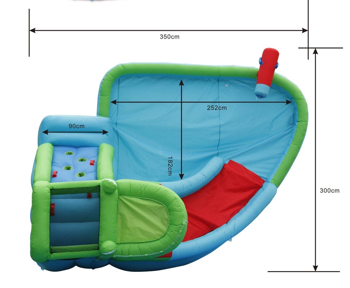 HAPPY HOP THE CROCODILE POOL WATER INFLATABLE