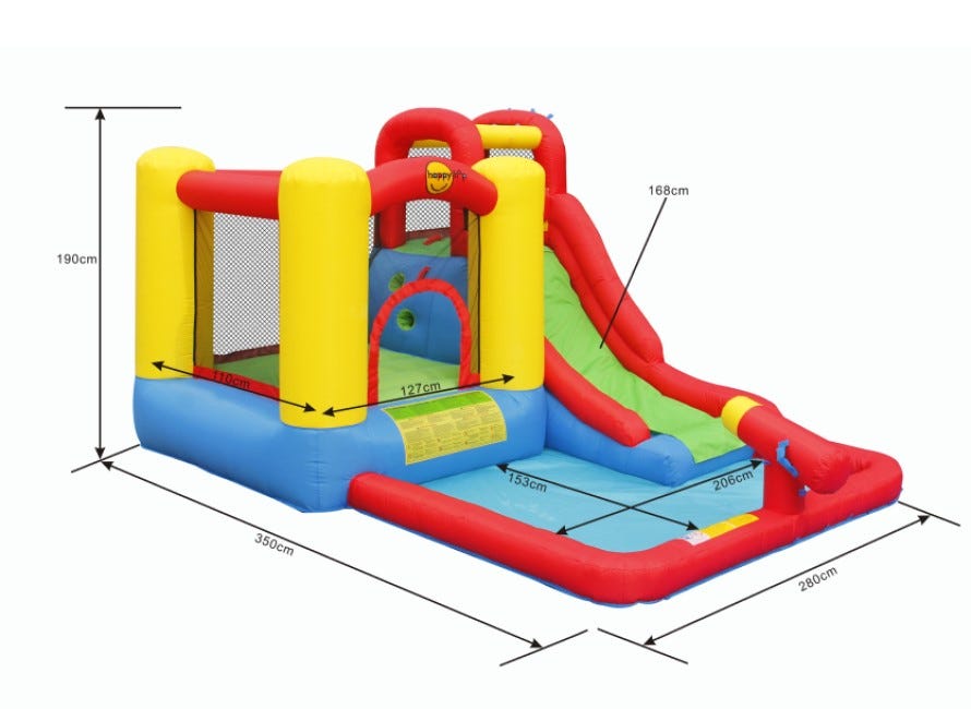 HAPPY HOP JUMP AND SPLASH ADVENTURE ZONE WATER INFLATABLE