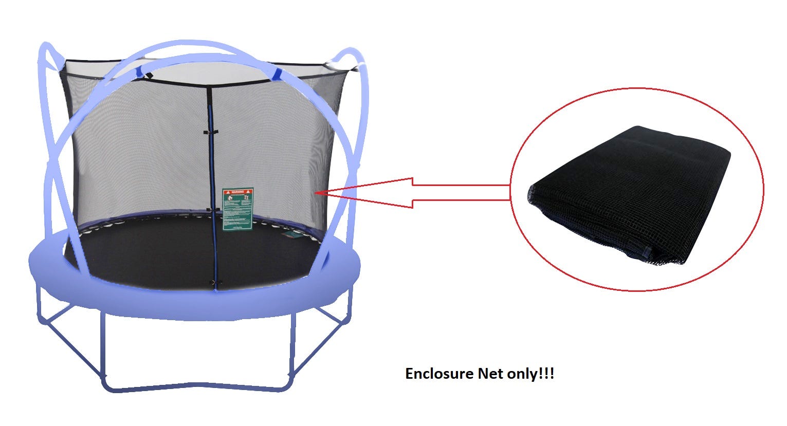 ACTIVE FUN ENCLOSURE NET FOR 14FT TRAMPOLINE