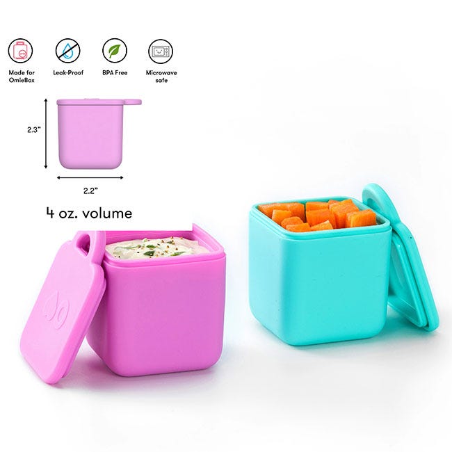 OMIELIFE OMIEBOX UP DIP 2PCS PINK & TEAL