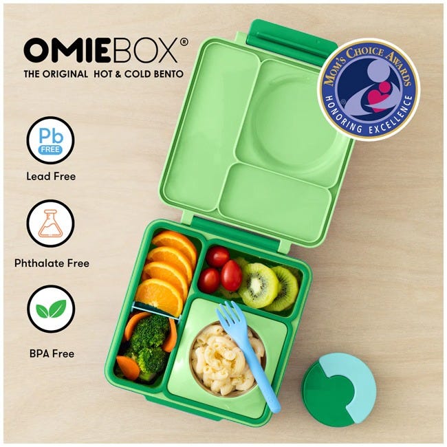 OMIELIFE BOX THERMOS 250ML APPLE GREEN