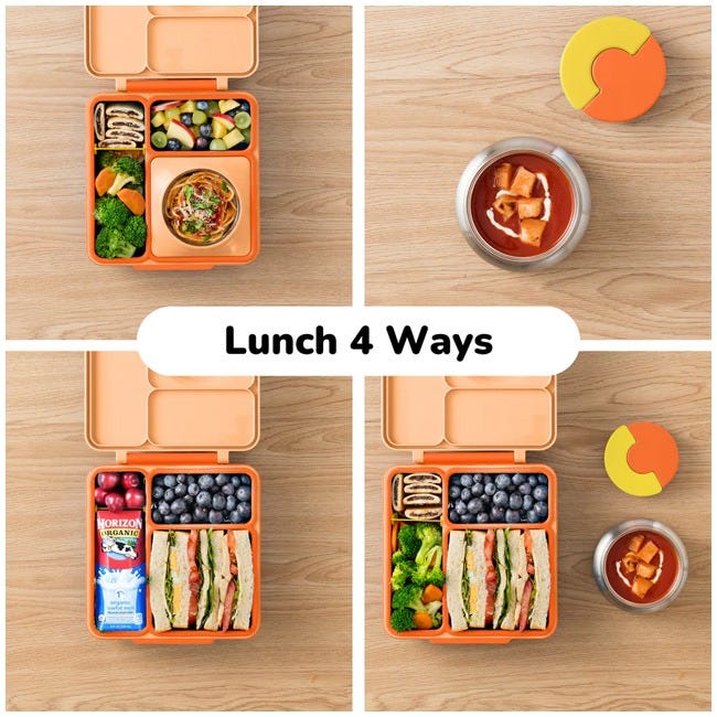 OMIELIFE BOX THERMOS 250ML POPPY ORANGE