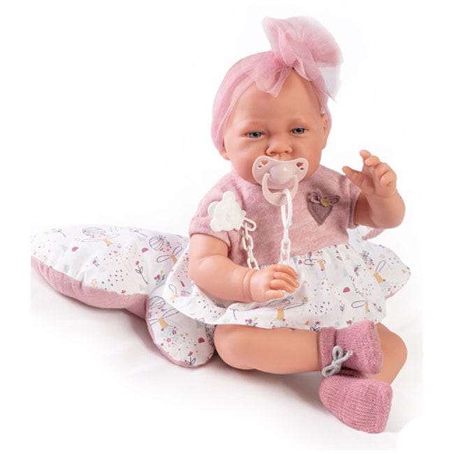ANTONIO JUAN 42CM NEWBORN DOLL WITH BUTTERFLY CUSHION