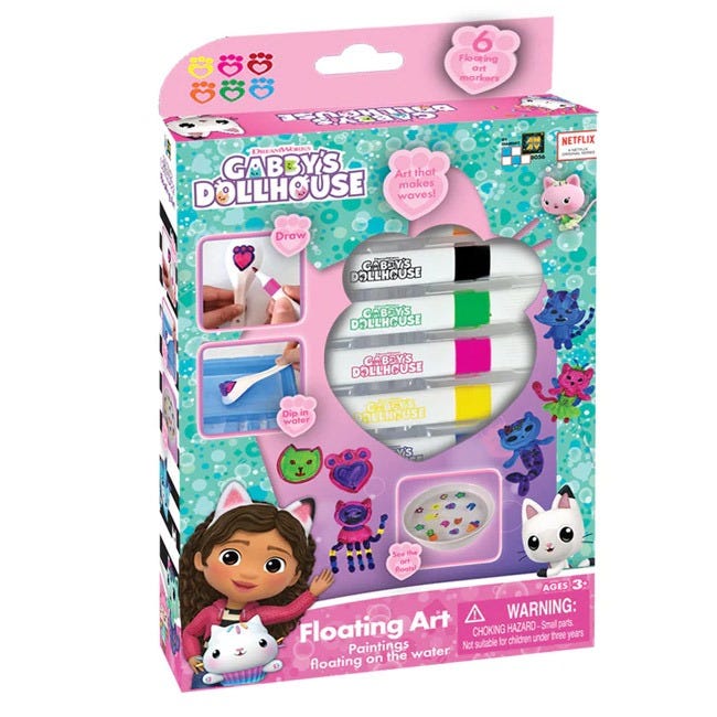 GABBY'S DOLLHOUSE FLOATING ART 6 MARKERS