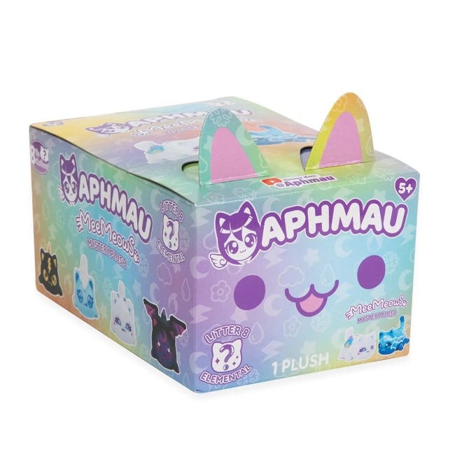APHMAU MYSTERY MEEMEOW 6-INCH ELEMENTAL PLUSH
