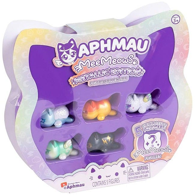 APHMAU MYSTERY MEEMEOW MULTI-PACK ELEMENTAL GLOW FIGURINE