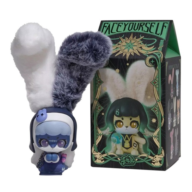 CUP RABBITS FACE YOURSELF FIGURE