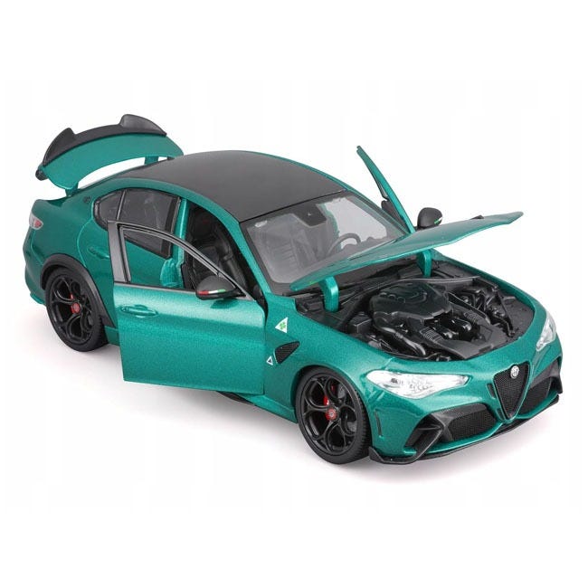 BURAGO 1:18 DIECAST ALFA ROMEO GIULIA GTA CAR-GREEN
