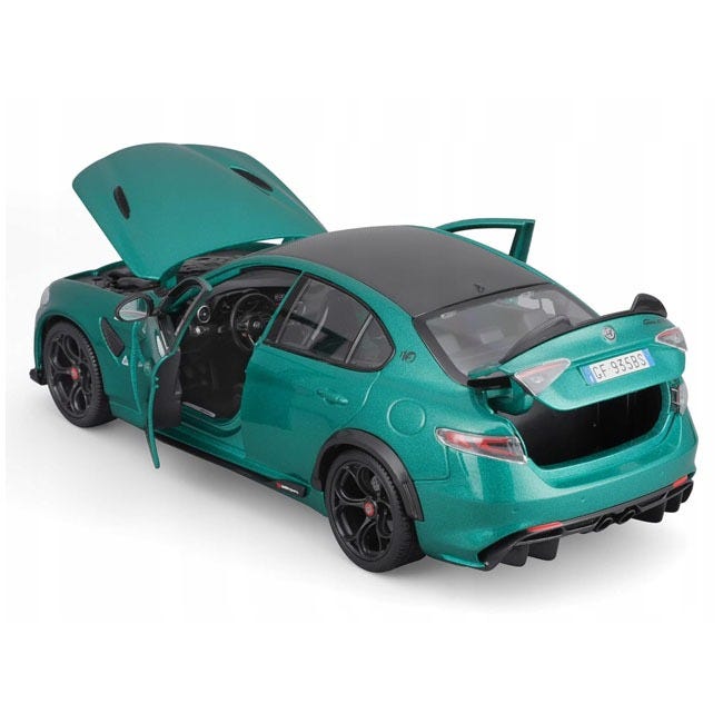 BURAGO 1:18 DIECAST ALFA ROMEO GIULIA GTA CAR-GREEN