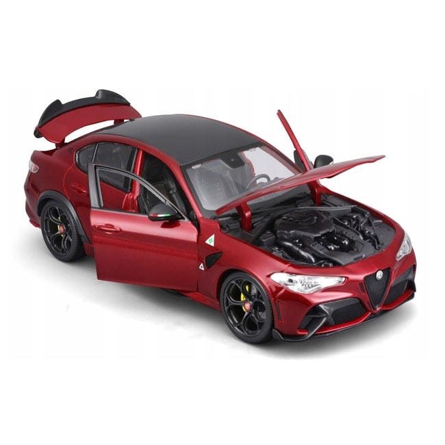 BURAGO 1:18 DIECAST ALFA ROMEO GIULIA GTA CAR-MAROON