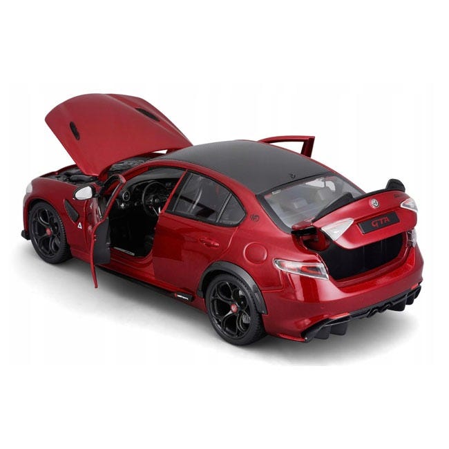 BURAGO 1:18 DIECAST ALFA ROMEO GIULIA GTA CAR-MAROON