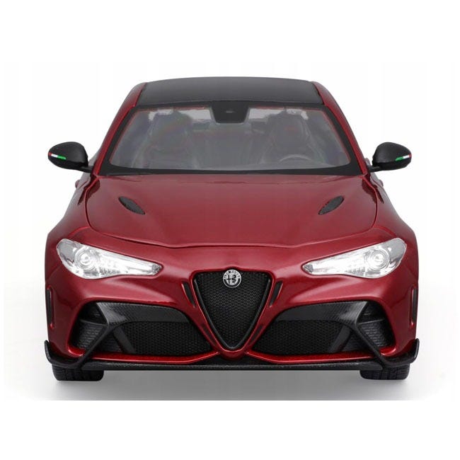 BURAGO 1:18 DIECAST ALFA ROMEO GIULIA GTA CAR-MAROON