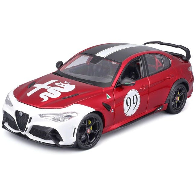BURAGO 1:18 DIECAST ALFA ROMEO GIULIA GTA CAR-RED-99