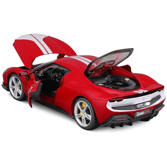 BURAGO 1:18 296GTB FERRARI RACE-RED