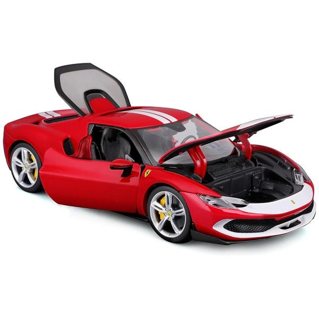 BURAGO 1:18 296GTB FERRARI RACE-RED