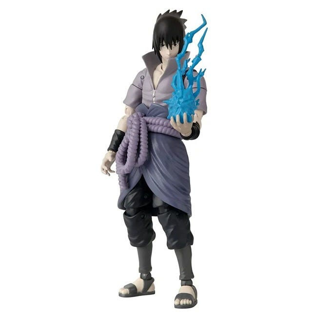 BANDAI ANIME HEROES NARUTO SASUKE UCHIHA 6.5INCH