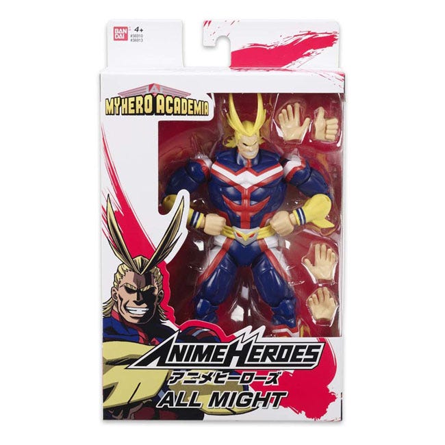 BANDAI ACADEMIA ANIME HEROES ALL MIGHT 6INCH