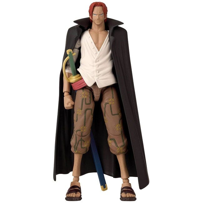 BANDAI ONE PIECE ANIME HEROES 6.5-INCH SHANKS ACTION FIGURE