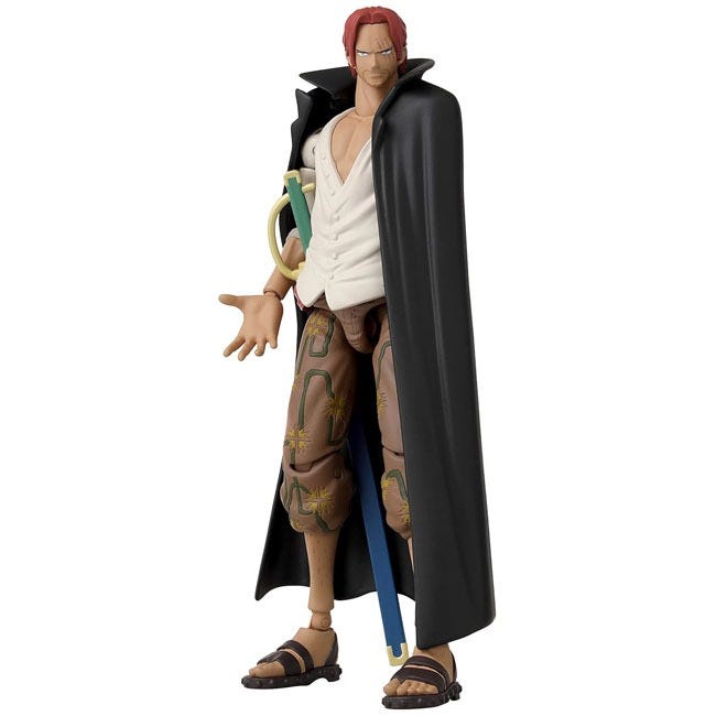 BANDAI ONE PIECE ANIME HEROES 6.5-INCH SHANKS ACTION FIGURE