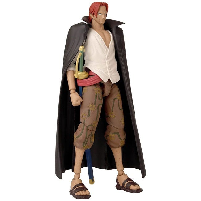 BANDAI ONE PIECE ANIME HEROES 6.5-INCH SHANKS ACTION FIGURE