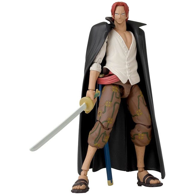 BANDAI ONE PIECE ANIME HEROES 6.5-INCH SHANKS ACTION FIGURE