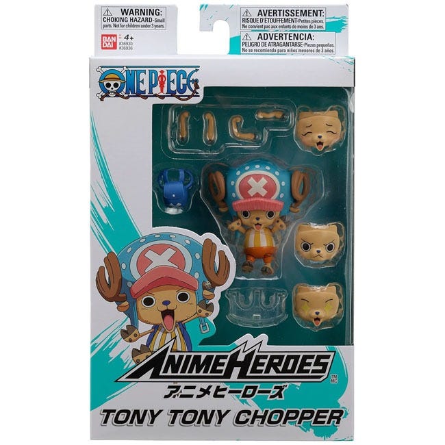 BANDAI ONE PIECE ANIME HEROES 4-INCH TONY TONY CHOPPER