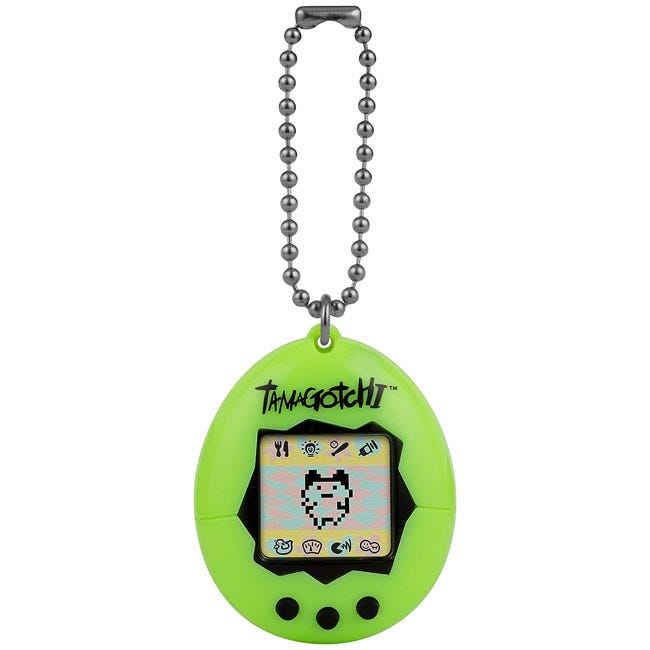 TAMAGOTCHI ORIGINAL NEON GREEN PORTABLE GAME