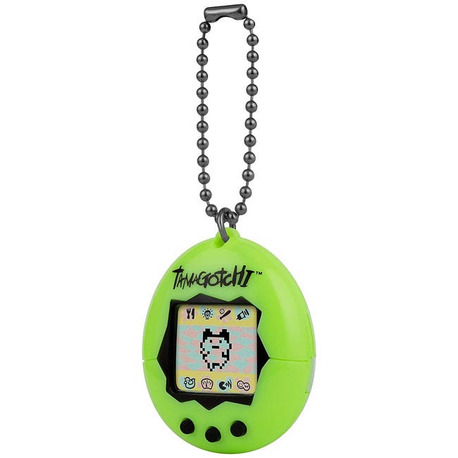 TAMAGOTCHI ORIGINAL NEON GREEN PORTABLE GAME