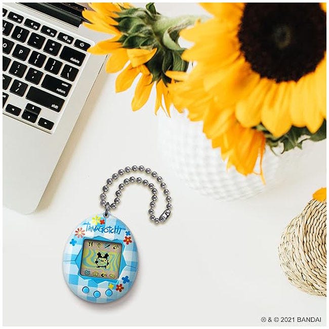 TAMAGOTCHI ORIGINAL FLOWER GINGHAM PORTABLE GAME