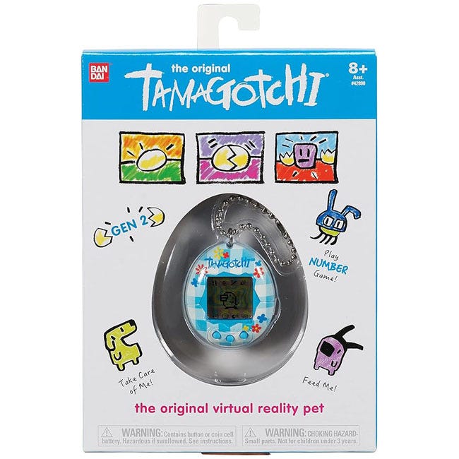TAMAGOTCHI ORIGINAL FLOWER GINGHAM PORTABLE GAME