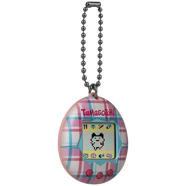 TAMAGOTCHI ORIGINAL PLAID PORTABLE GAME