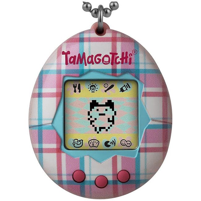 TAMAGOTCHI ORIGINAL PLAID PORTABLE GAME