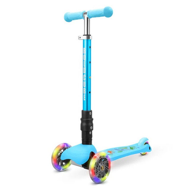 BOLDCUBE 3-WHEEL FOLDING SCOOTER TEENY DINOSAUR BLUE