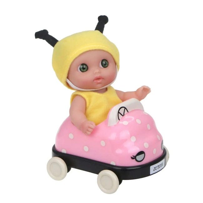 BERENGUER 5-INCH LIL' CUTESIES WITH BUGS CAR DOLL