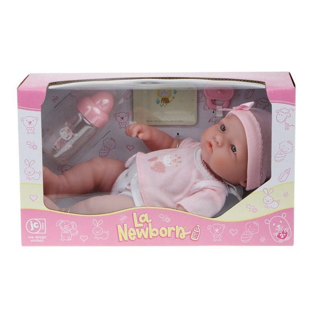 BERENGUER 12.5-INCH LA NEWBORN BABY DOLL WITH ACCESSORIES