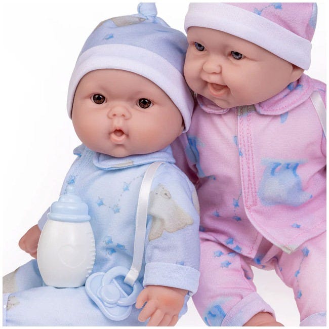BERENGUER 13-INCH LOTS TO CUDDLE BABIES TWINS DOLL