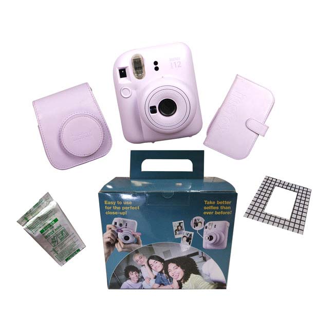FUJIFILM INSTAX MINI 12 BUNDLE GIFT SET PURPLE