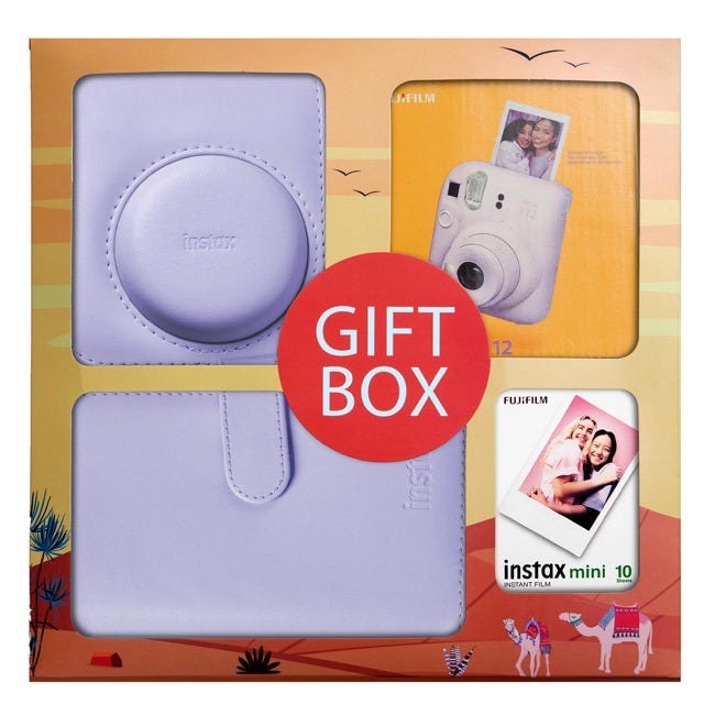FUJIFILM INSTAX MINI 12 BUNDLE GIFT SET PURPLE